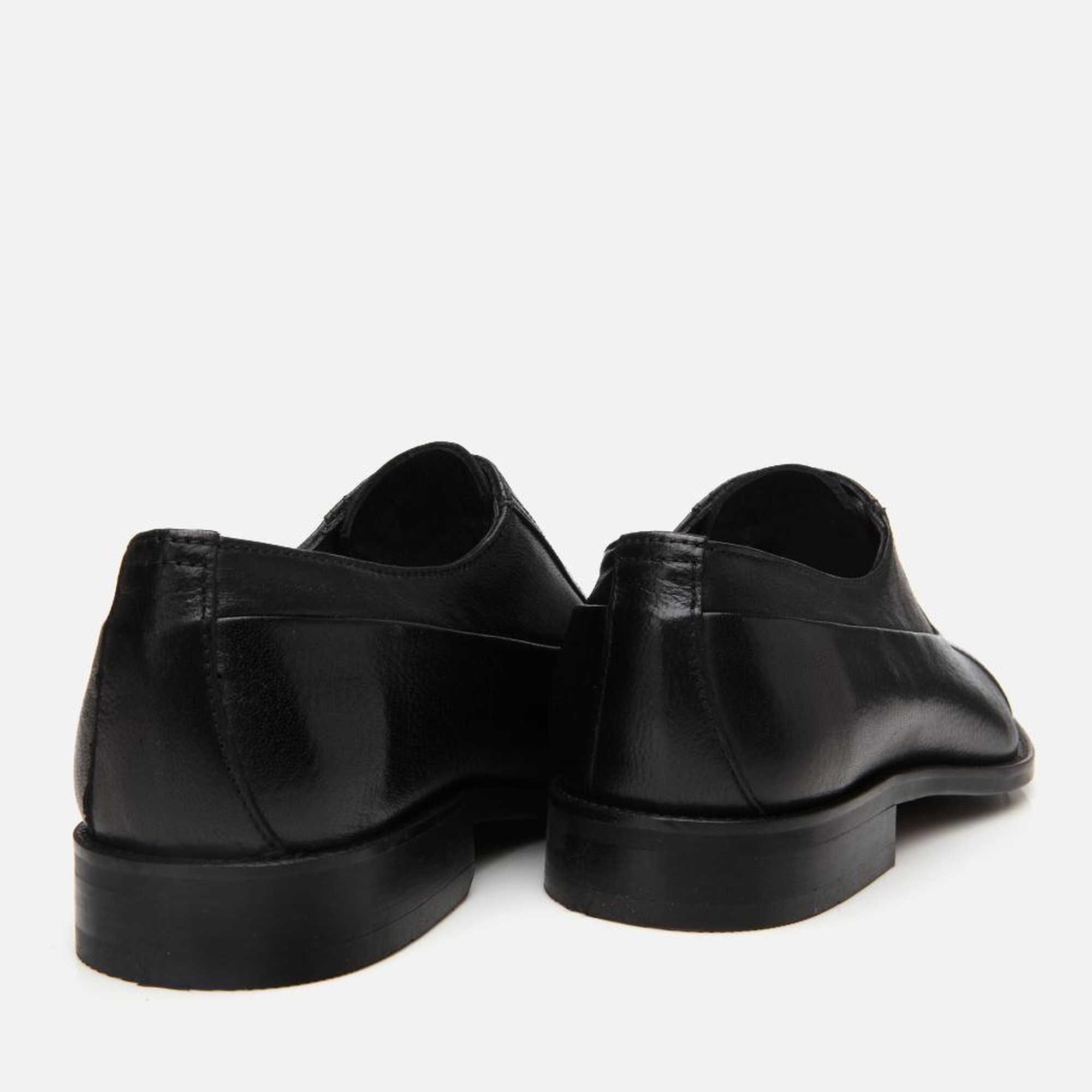 Erkek Deri Siyah Bağcıklı Şık Klasik Ayakkabı