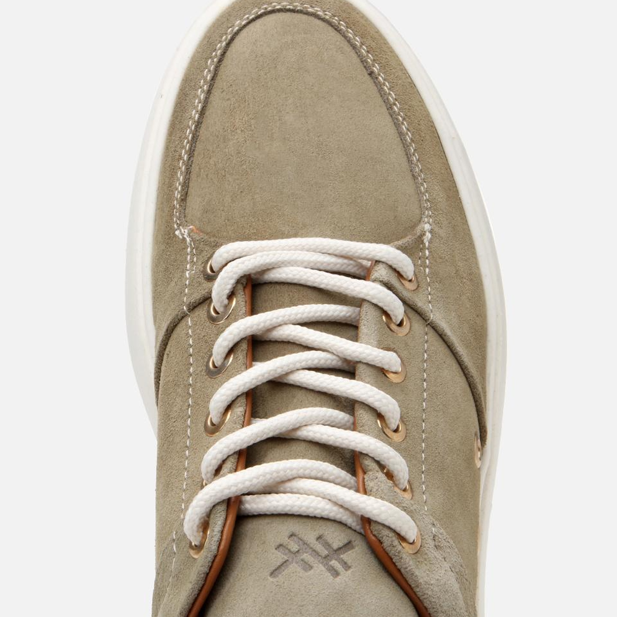 Erkek Süet Deri Yeşil Yüksek Tabanlı Spor Ayakkabı