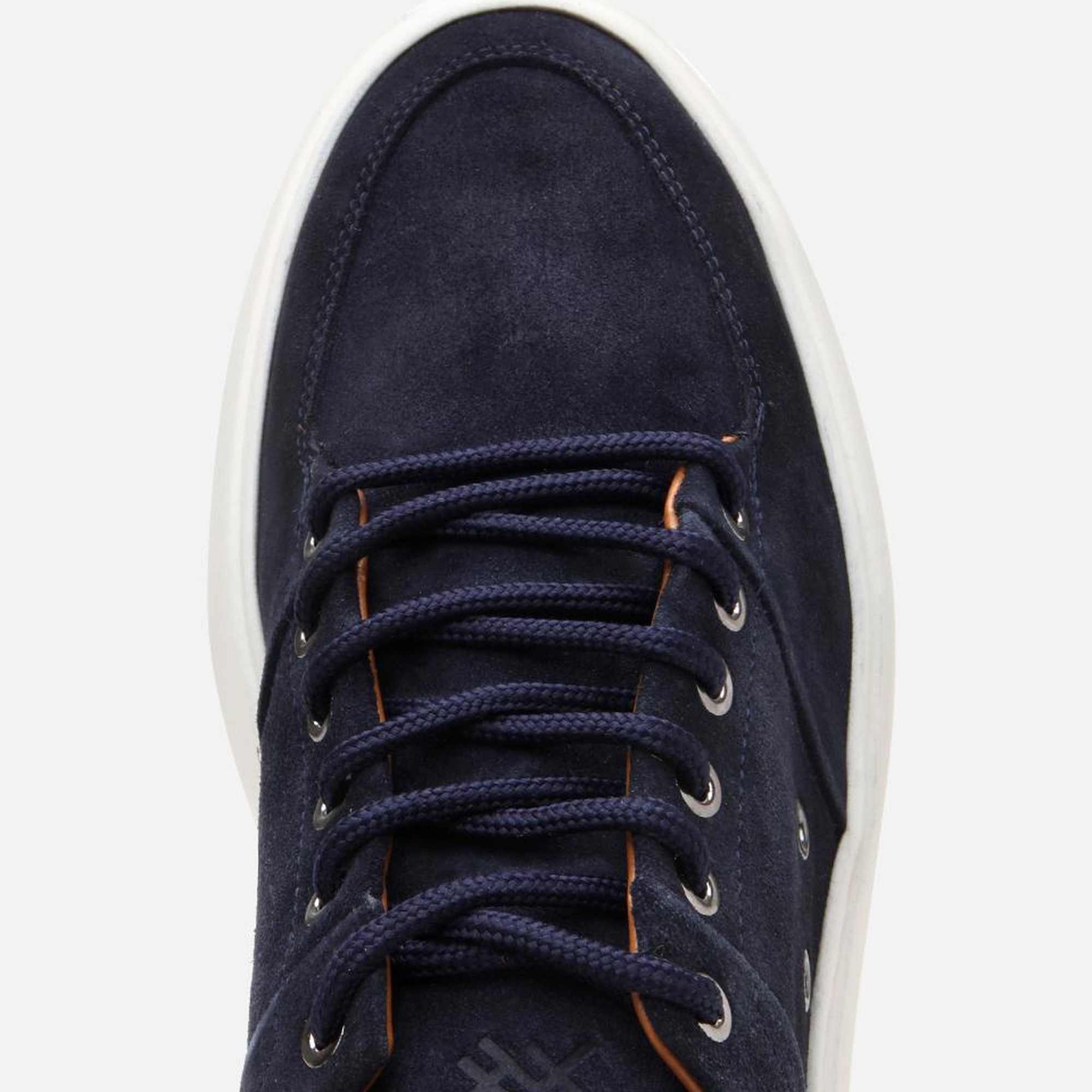 Erkek Süet Deri Lacivert Yüksek Tabanlı Spor Ayakkabı