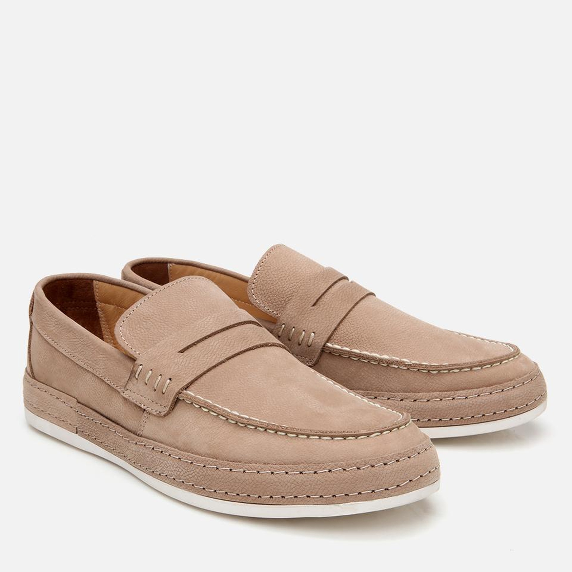 Erkek Nubuk Bej Rahat Tabanlı Loafer