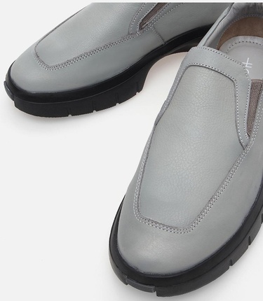  Erkek Deri Gri Günlük Ayakkabı