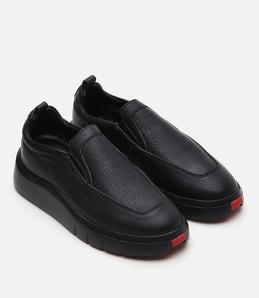  Erkek Deri Siyah Günlük Ayakkabı