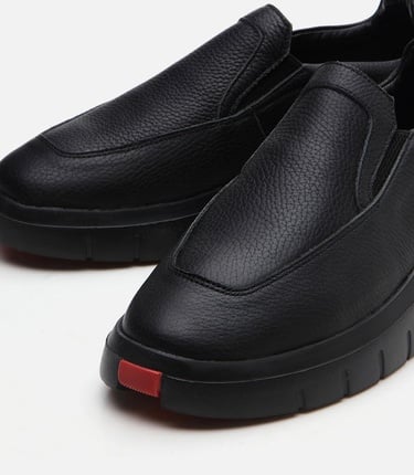  Erkek Deri Siyah Günlük Ayakkabı