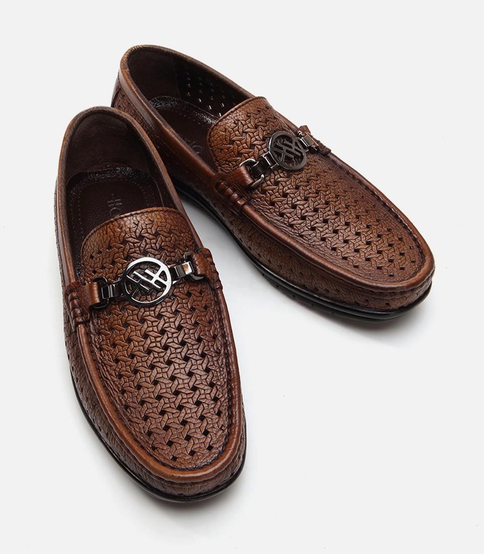  Erkek Deri Kahverengi Loafer