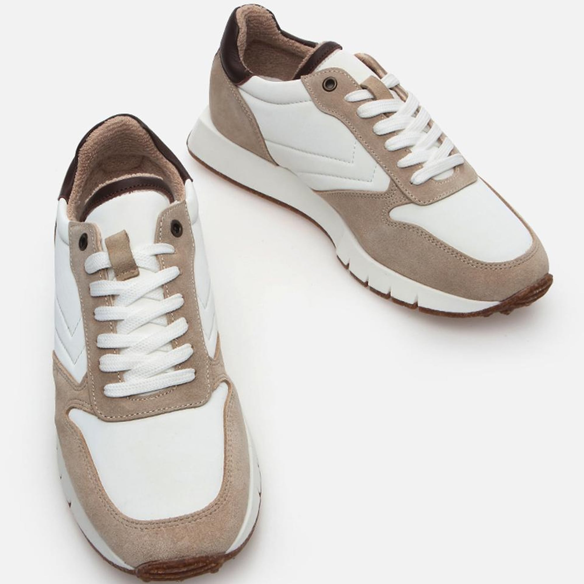 Erkek Deri Bej Spor Ayakkabı