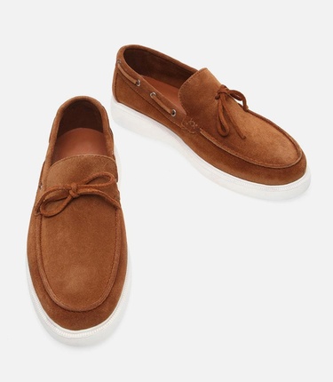 Erkek Deri Taba Loafer