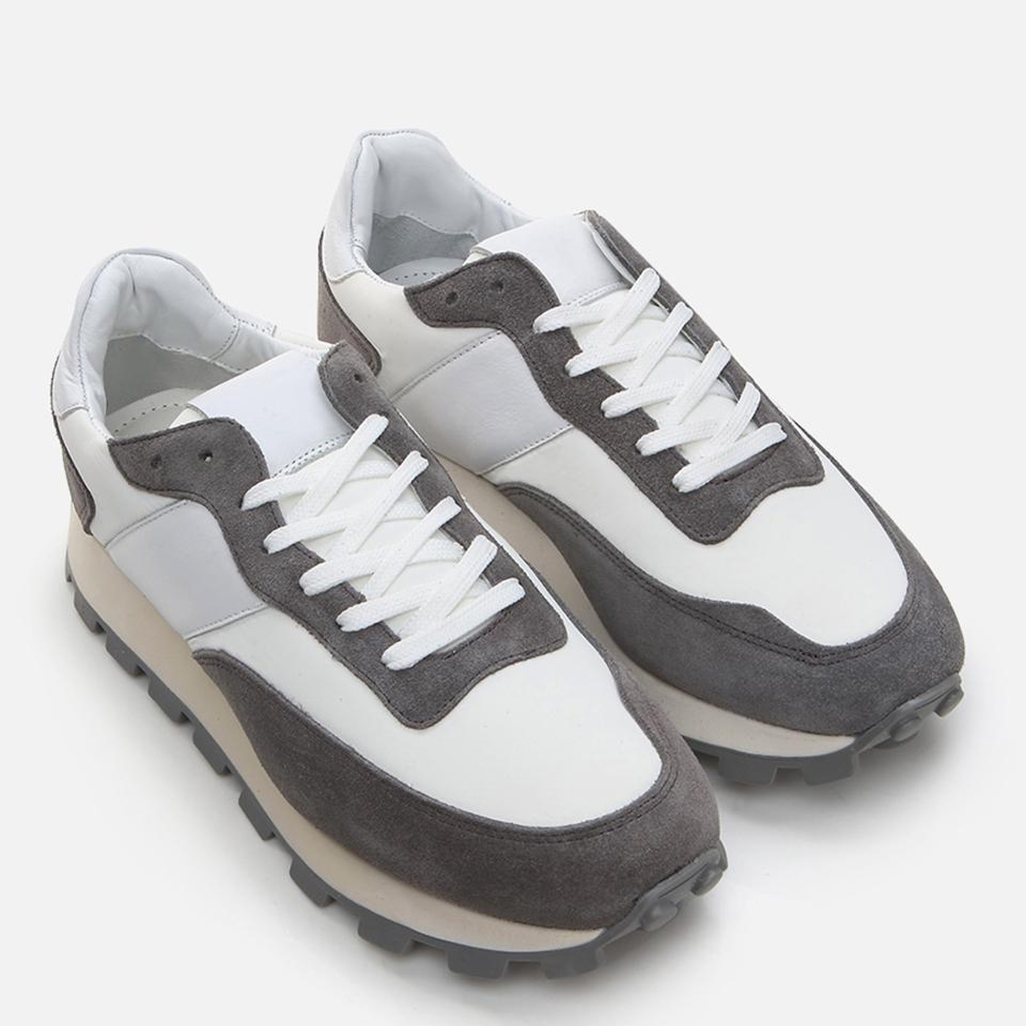 Erkek Deri Gri Spor Ayakkabı