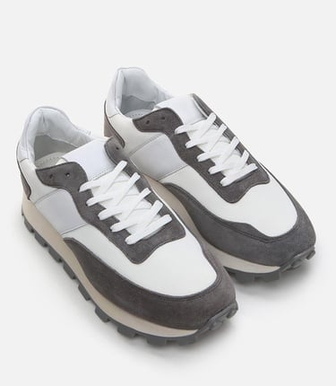  Erkek Deri Gri Spor Ayakkabı