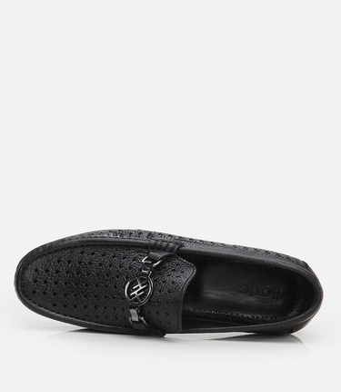  Erkek Deri Siyah Loafer