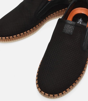  Erkek Deri Siyah Günlük Ayakkabı