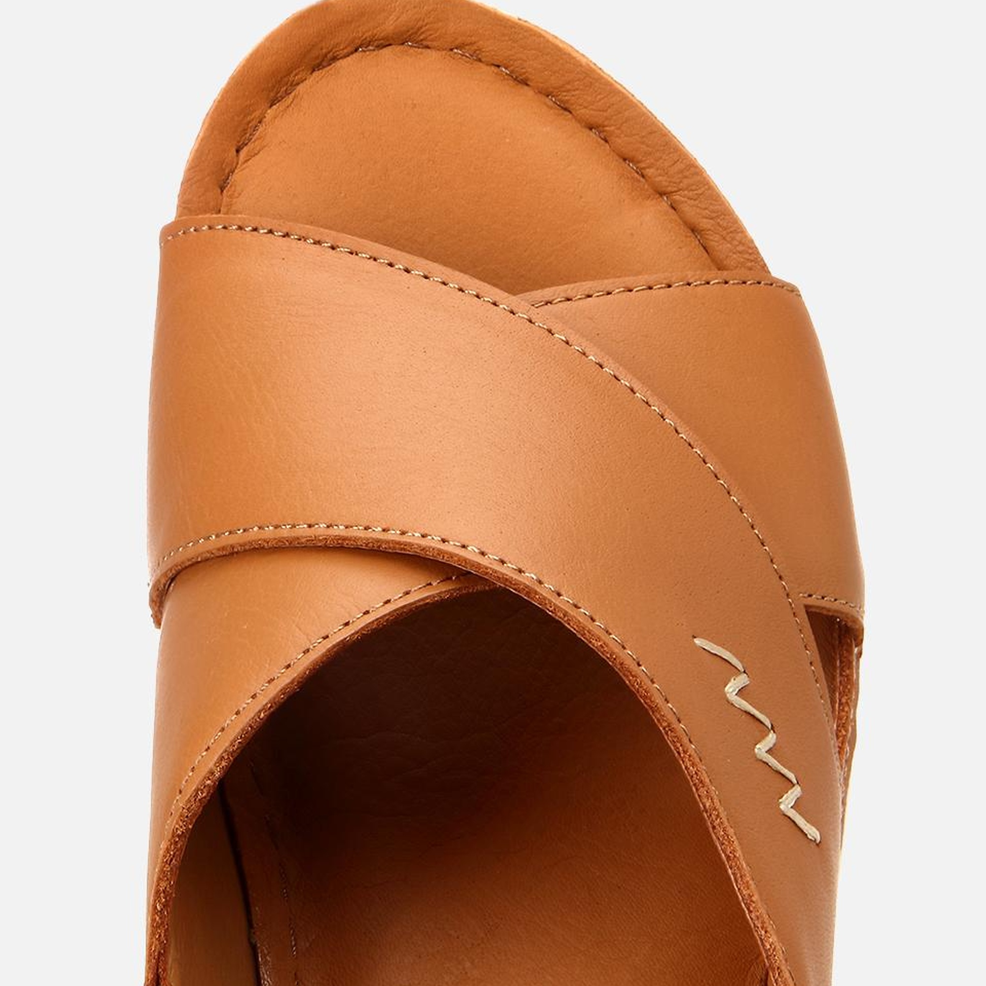 Kadın Deri Taba Ayarlanabilir Comfort Sandalet