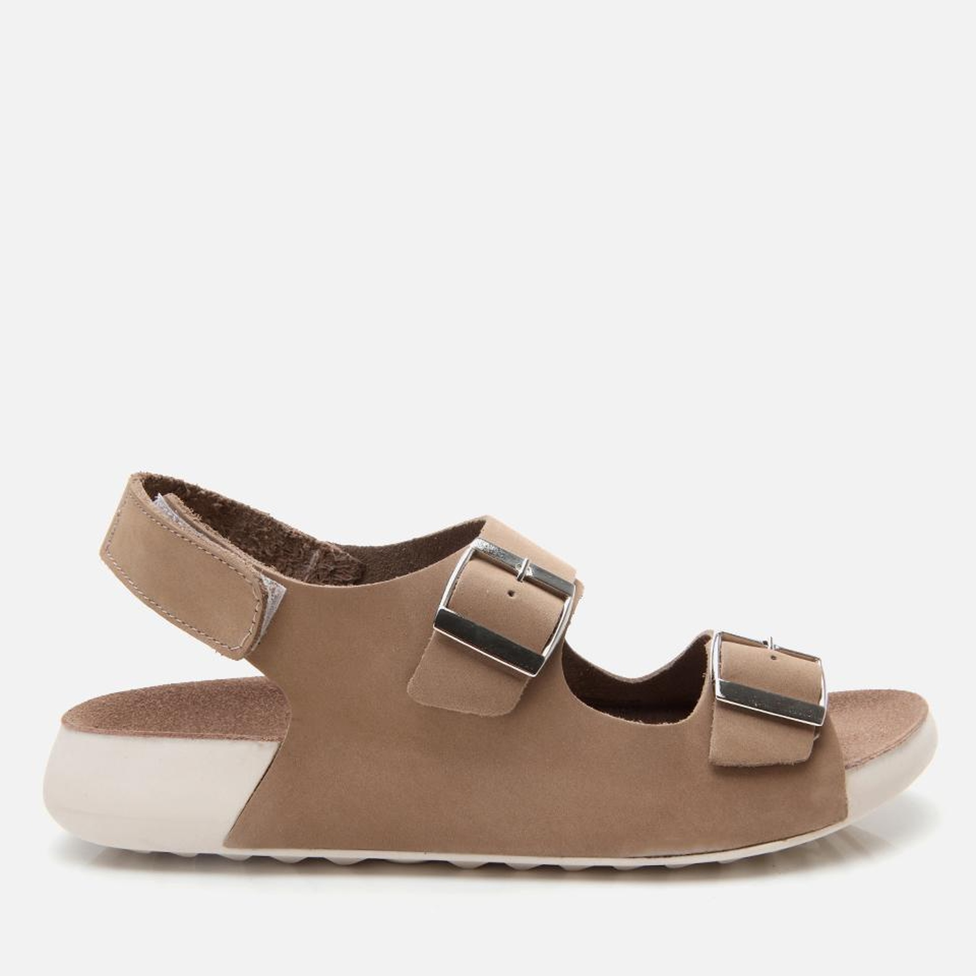 Kadın Nubuk Deri Bej Ayarlanabilir Sandalet