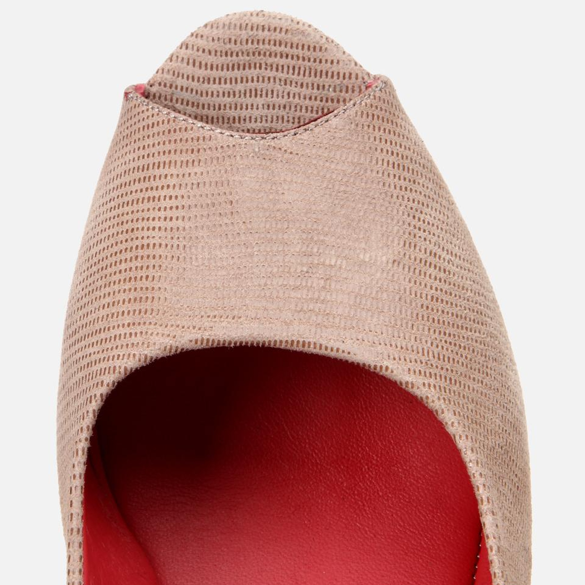 Kadın Deri Vizon Esnek Dolgu Topuklu Sandalet