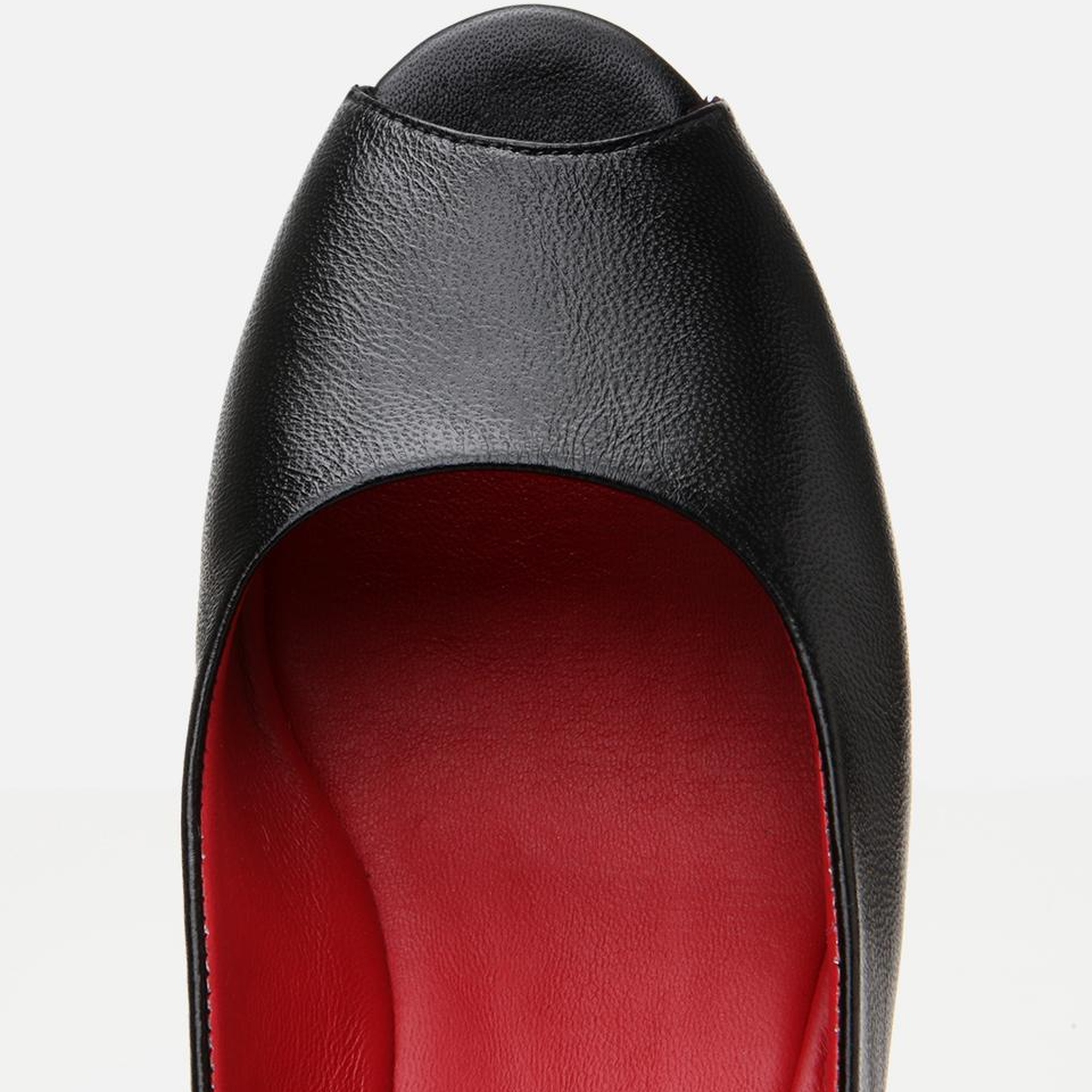 Kadın Deri Siyah Esnek Dolgu Topuklu Sandalet