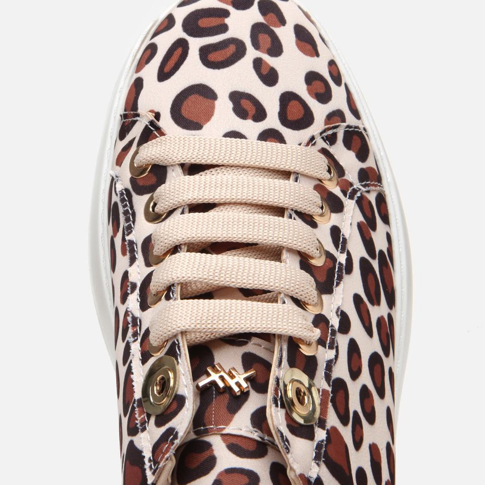 Kadın Bej Yaya Leopar Desenli Spor Ayakkabı