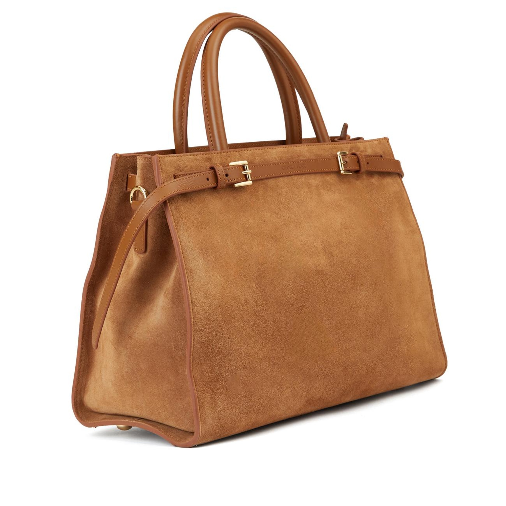 George Hogg Kadın Taba Süet Çanta