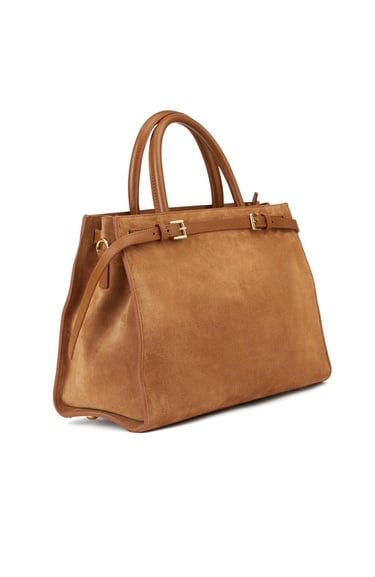  George Hogg Kadın Taba Süet Çanta