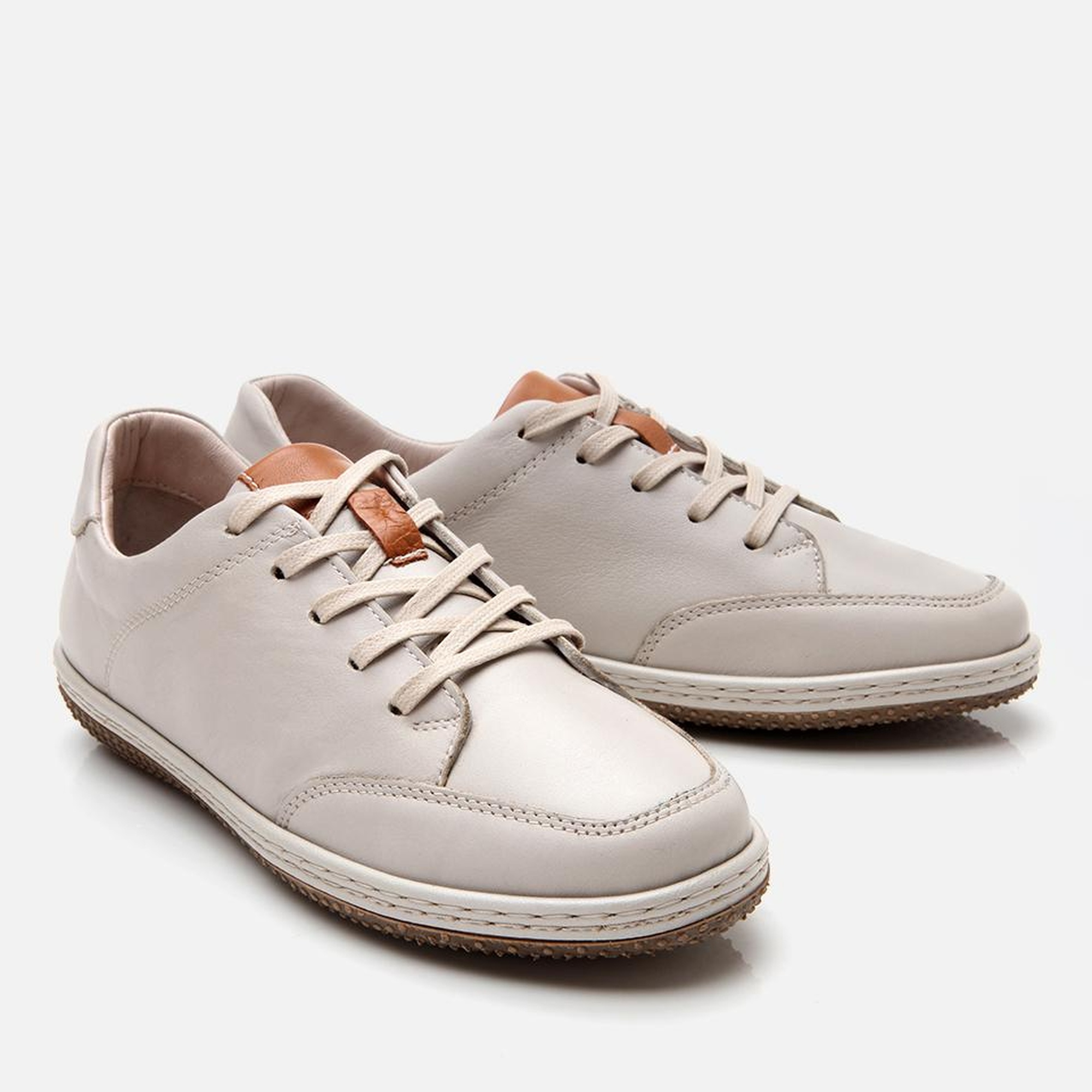 Kadın Deri Bej Comfort Spor Ayakkabı