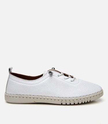  Kadın Deri Beyaz Comfort Ayakkabı