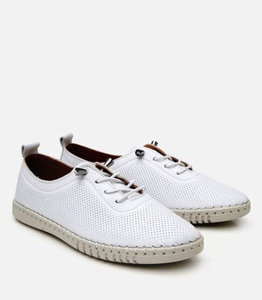  Kadın Deri Beyaz Comfort Ayakkabı