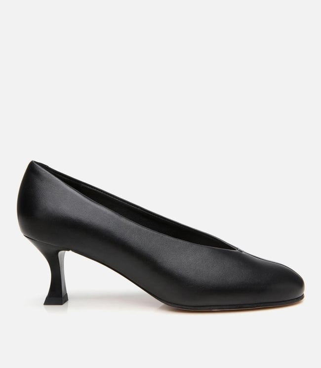  Kadın Deri Siyah İnce Topuklu Ayakkabı