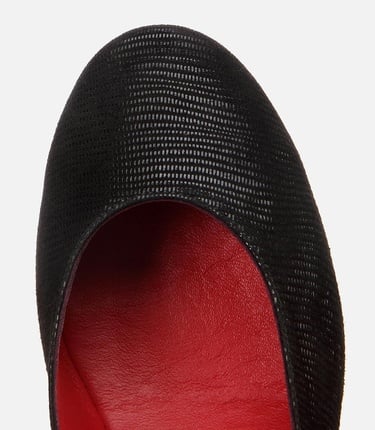  Kadın Deri Siyah Esnek Dolgu Topuklu Ayakkabı