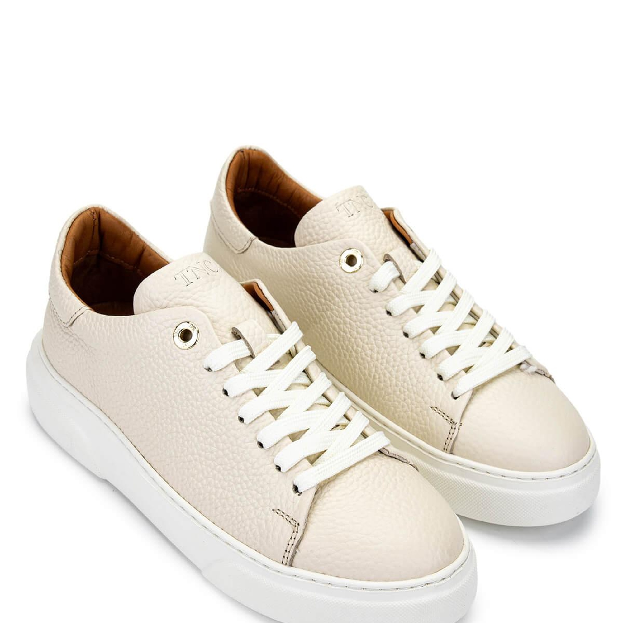 Tamer Tanca Kadın Hakiki Deri Bej Sneakers & Spor Ayakkabı