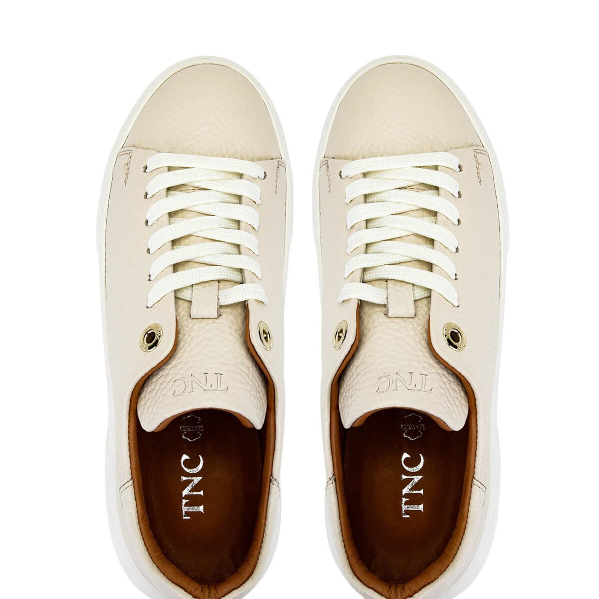 Tamer Tanca Kadın Hakiki Deri Bej Sneakers & Spor Ayakkabı