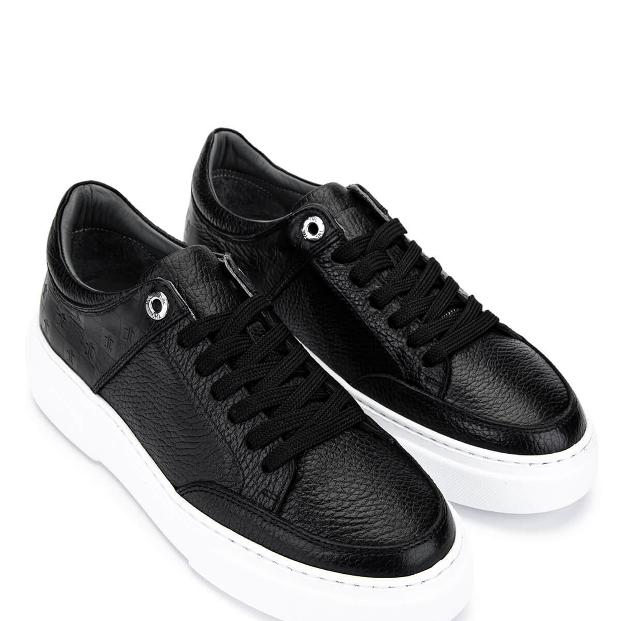 Tamer Tanca Kadın Hakiki Deri Siyah Floter Sneakers & Spor Ayakkabı