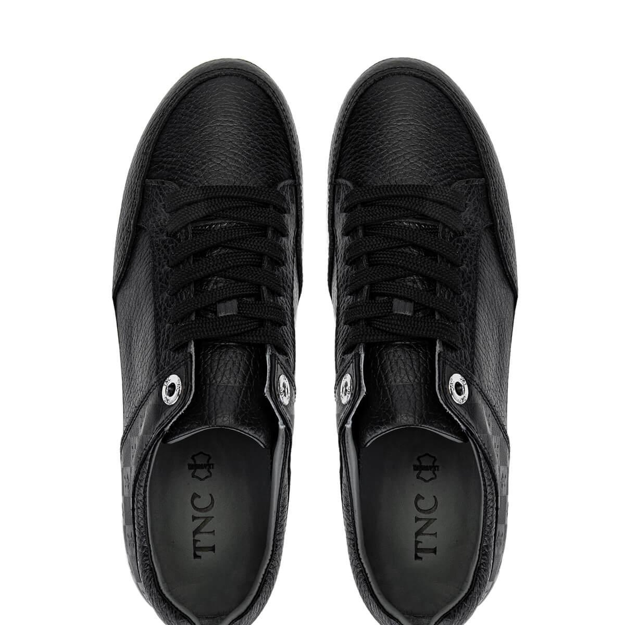 Tamer Tanca Kadın Hakiki Deri Siyah Floter Sneakers & Spor Ayakkabı