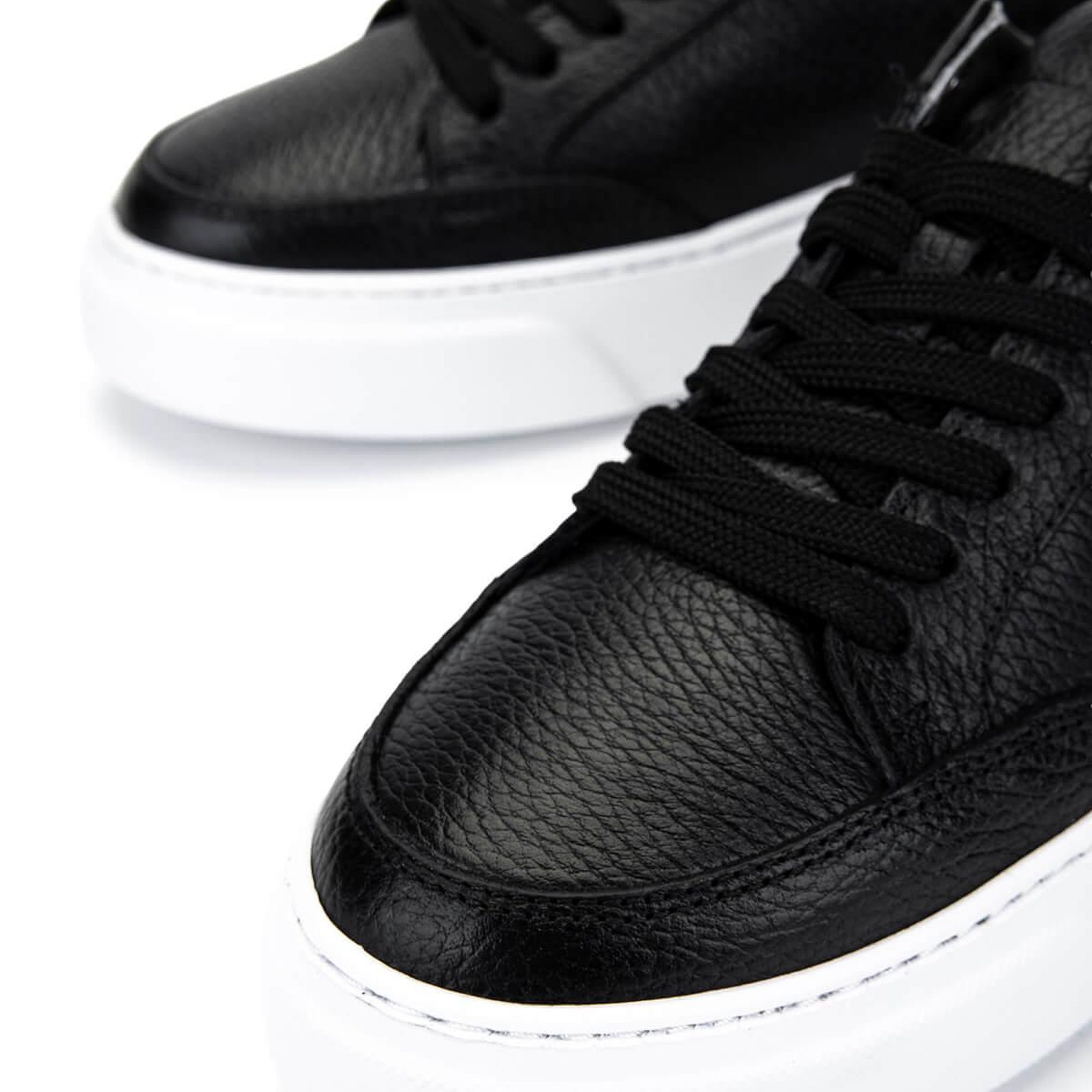 Tamer Tanca Kadın Hakiki Deri Siyah Floter Sneakers & Spor Ayakkabı