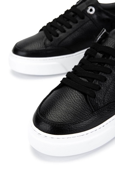  Tamer Tanca Kadın Hakiki Deri Siyah Floter Sneakers & Spor Ayakkabı