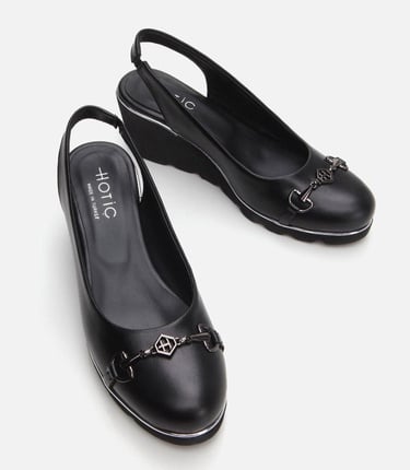  Kadın Deri Siyah Kalın Topuk