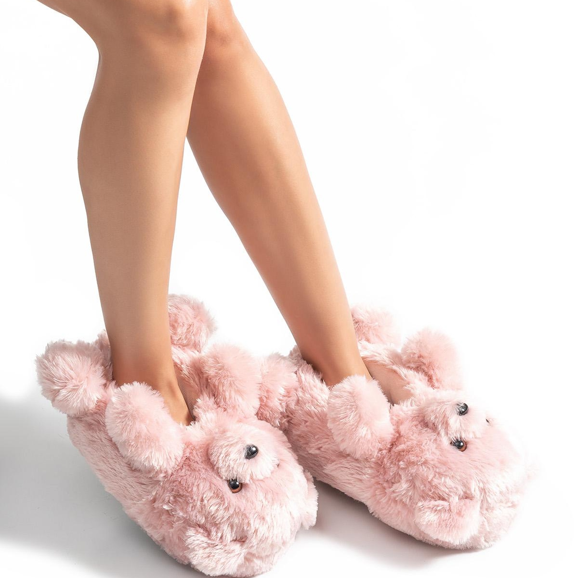 Teddy Kadın Hayvanlı Panduf Gül Kurusu 36/41