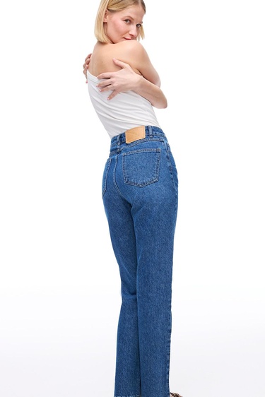  Mavi Denim Slim Fit Yüksek Bel Denim