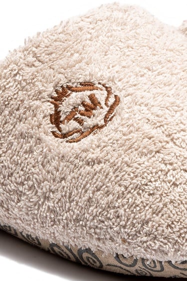  Havlu Kumaş Erkek Banyo Terliği Bej 41/46