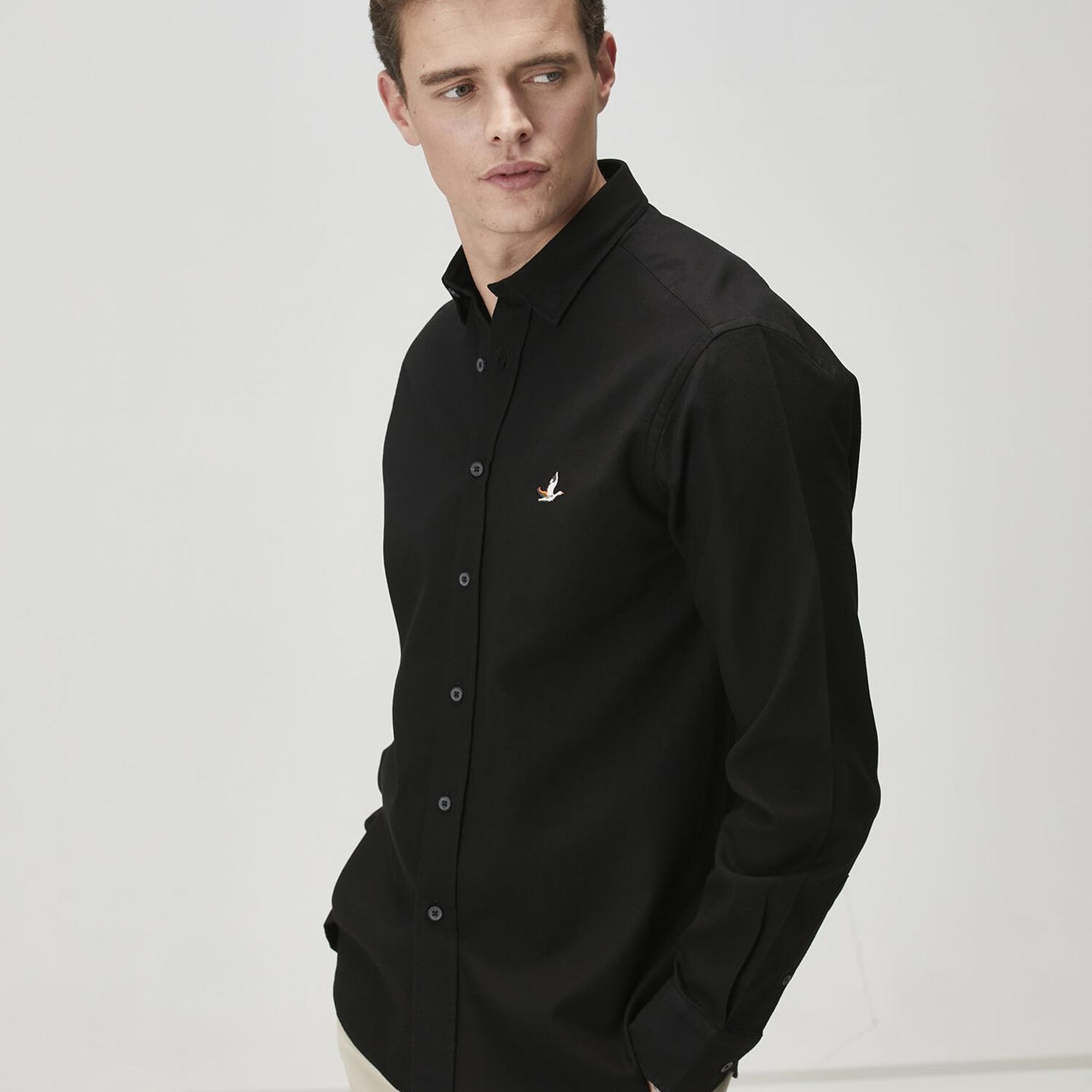 Beymen Club Erkek Comfort Fit Siyah Gömlek