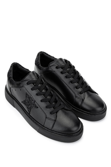 Tamer Tanca Kadın Deri/Tekstil Siyah Sneakers & Spor Ayakkabı