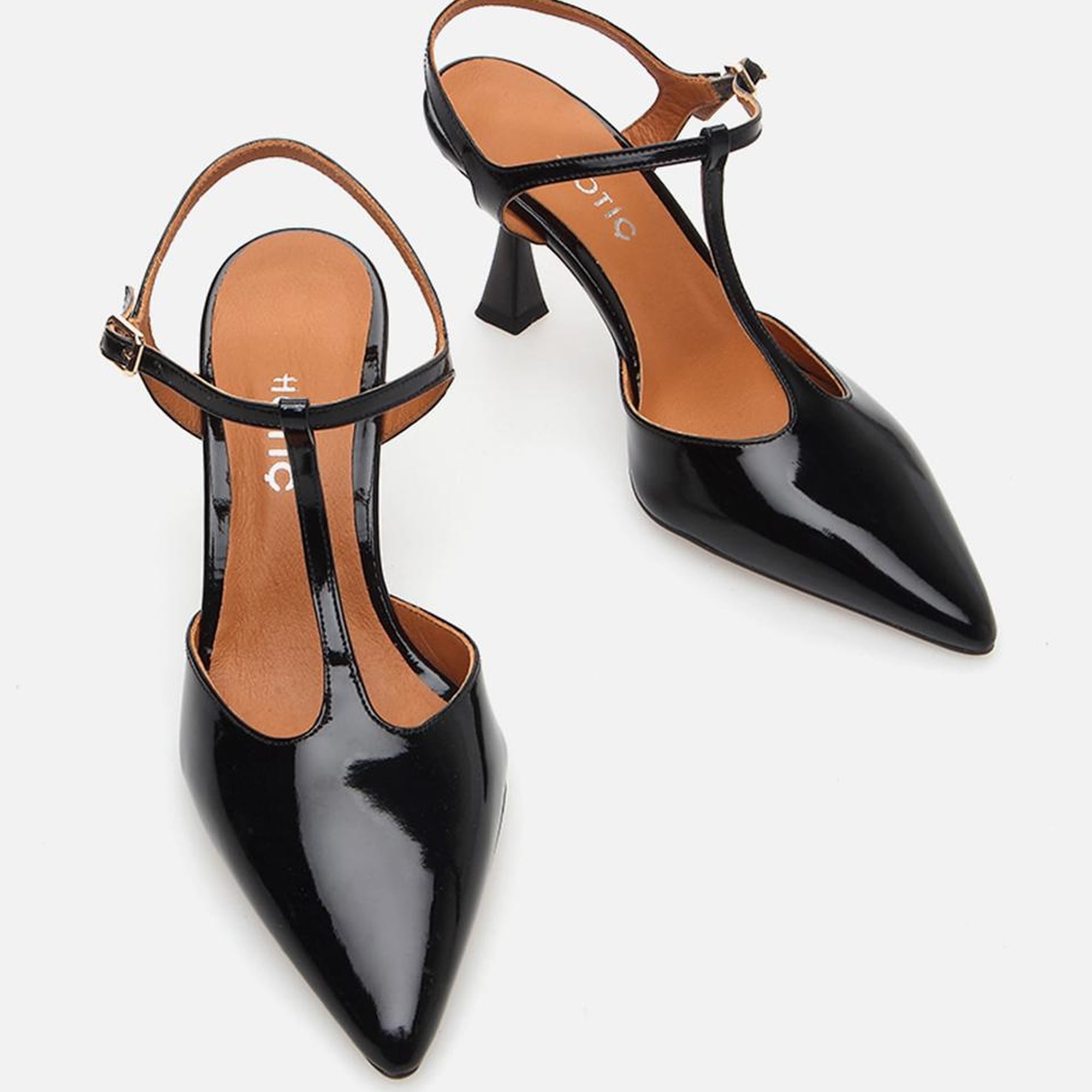 Kadın Deri Siyah İnce Topuklu Stiletto