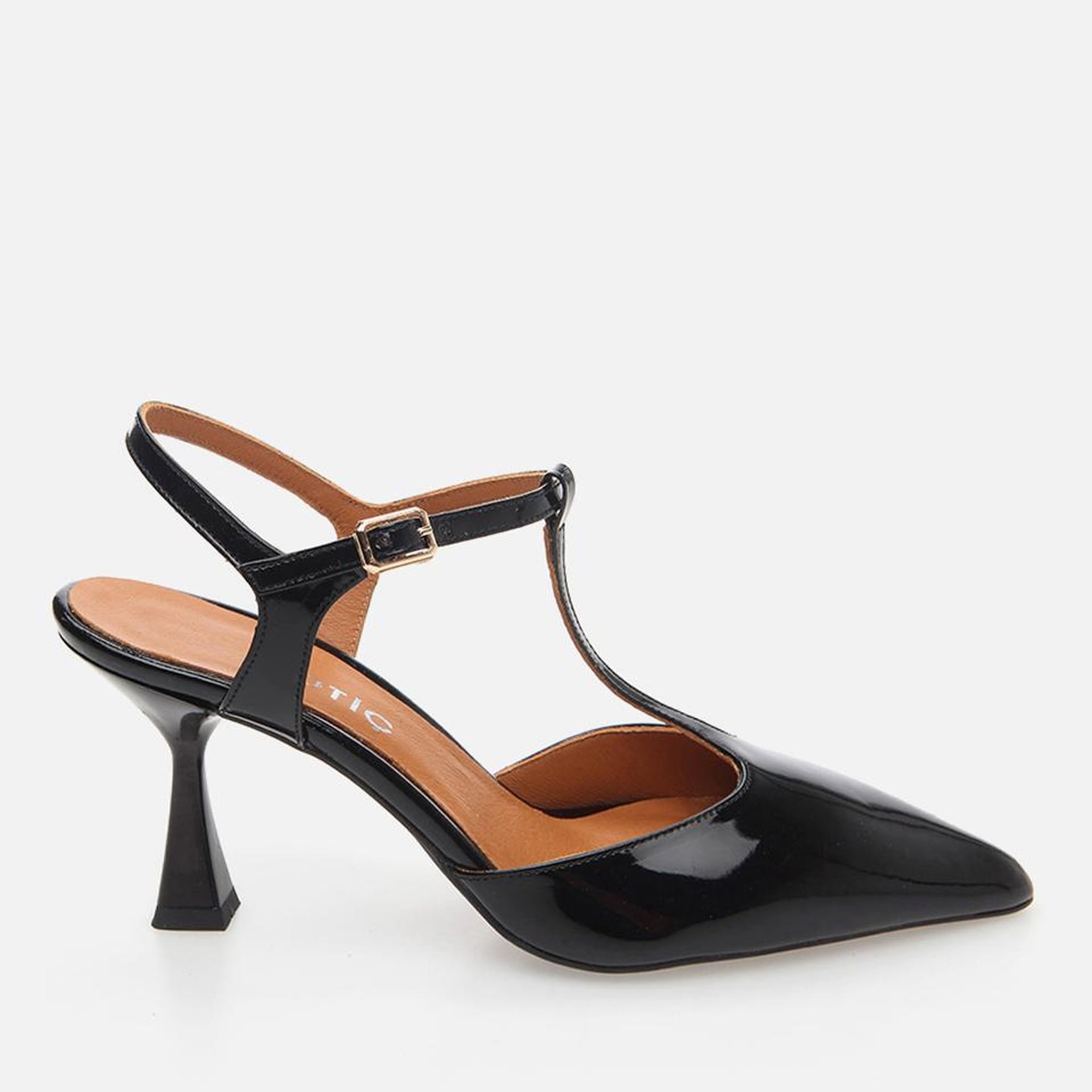 Kadın Deri Siyah İnce Topuklu Stiletto