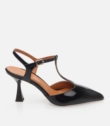  Kadın Deri Siyah İnce Topuklu Stiletto