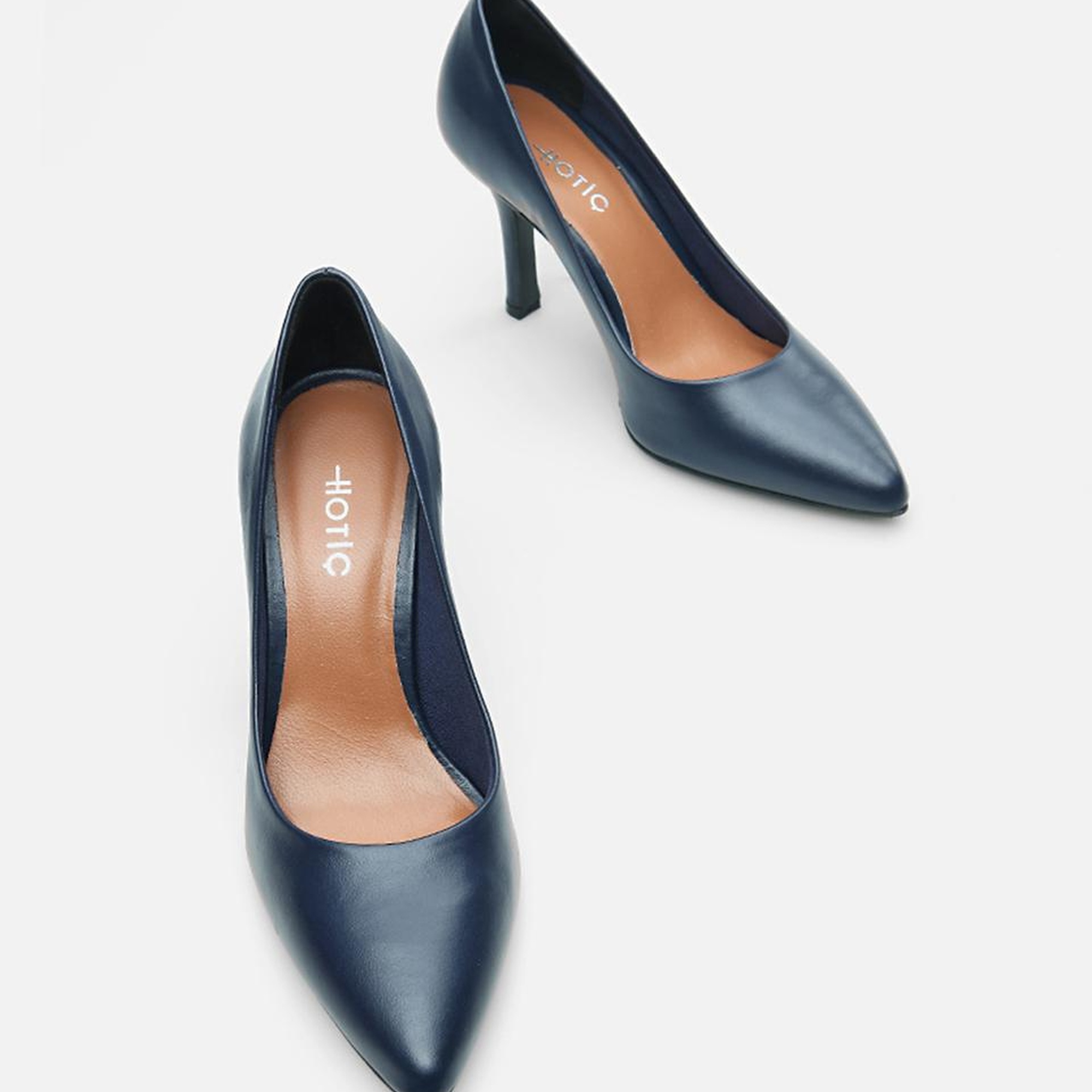 Kadın Deri Lacivert Stiletto