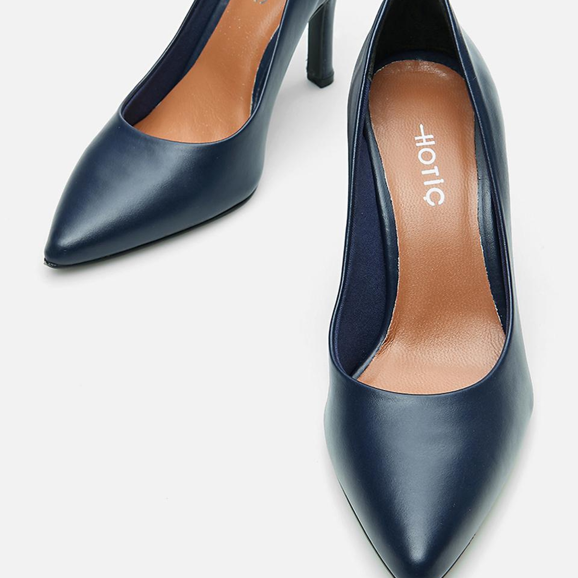 Kadın Deri Lacivert Stiletto