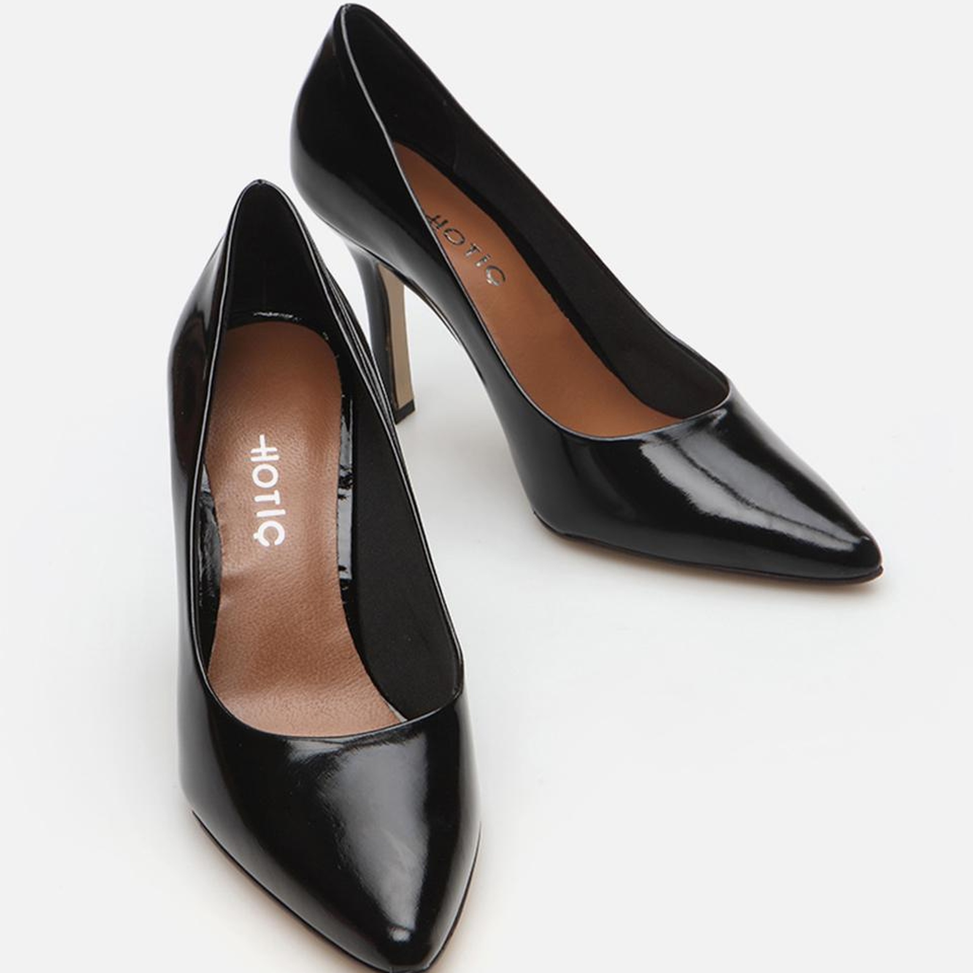 Kadın Deri Siyah Stiletto