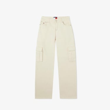  Tommy Jeans Sophie Denim Kadın Krem Pantolon