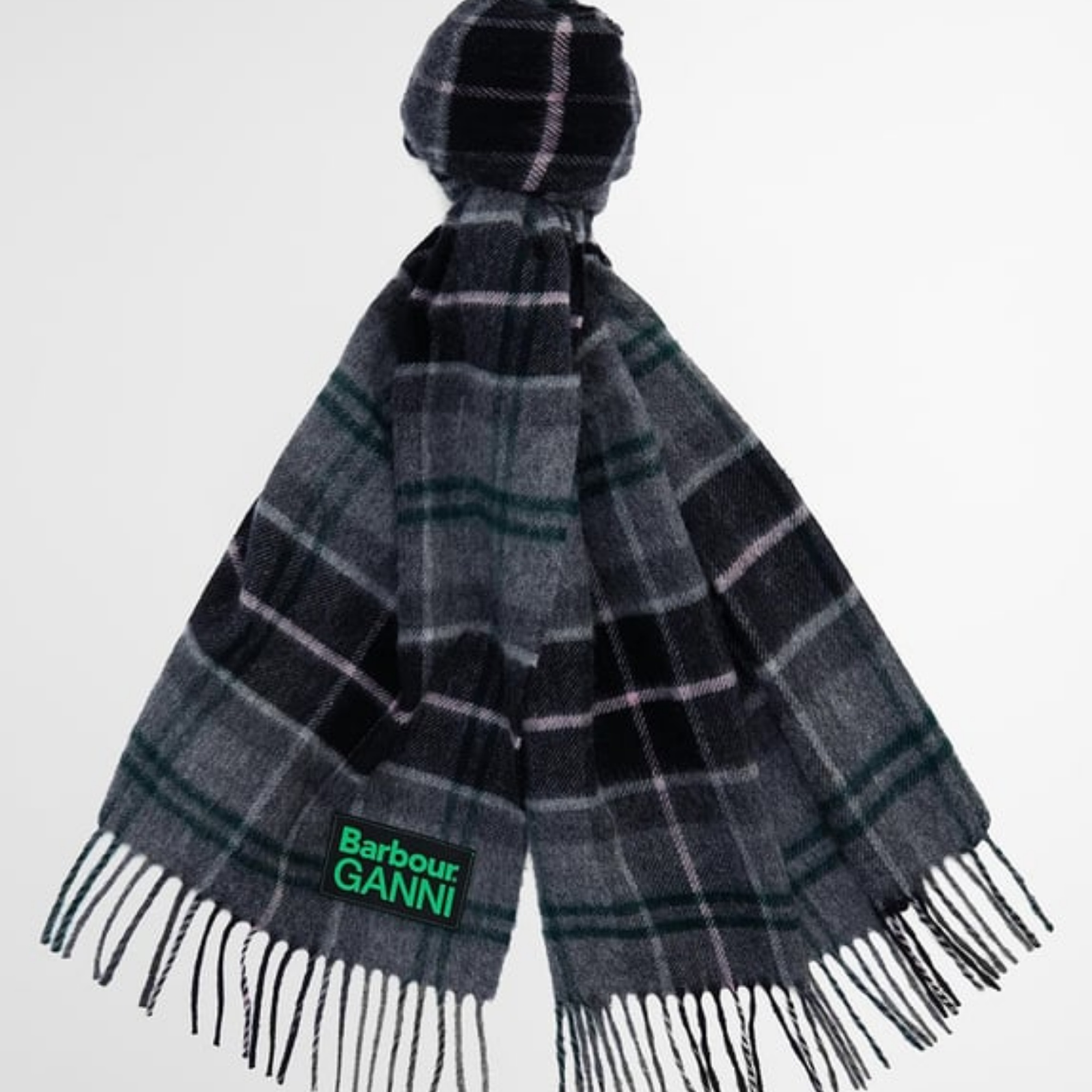 Barbour x GANNI Yün Atkı