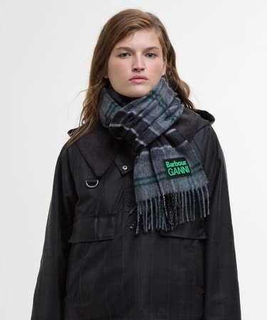  Barbour x GANNI Yün Atkı