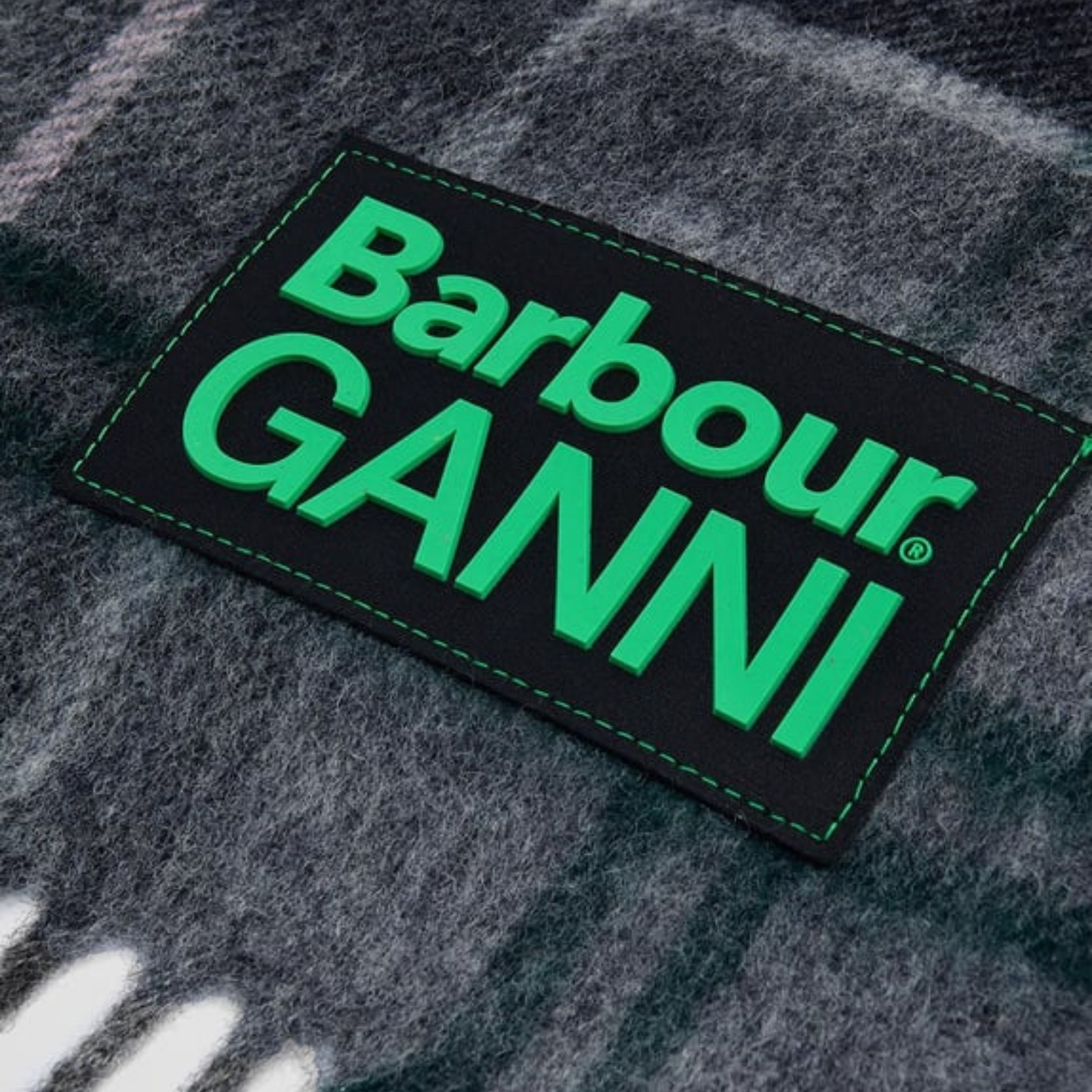 Barbour x GANNI Yün Atkı