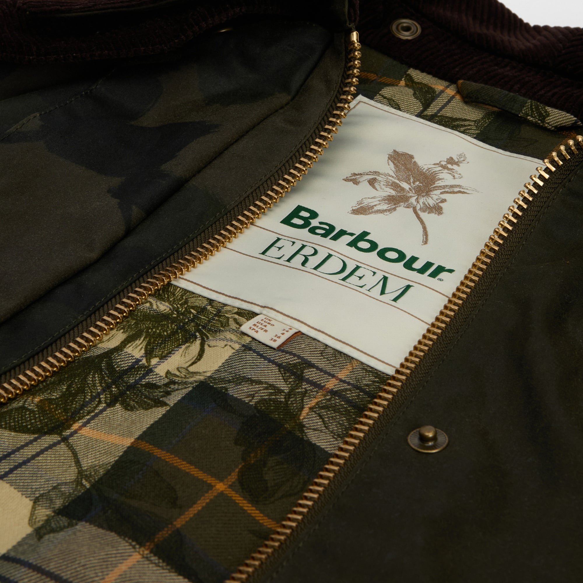 Barbour X Erdem Beauflower Yağlı Ceket