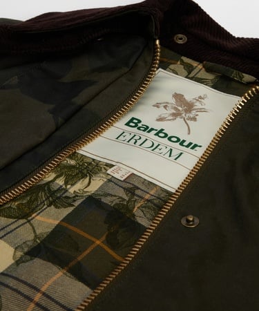  Barbour X Erdem Beauflower Yağlı Ceket